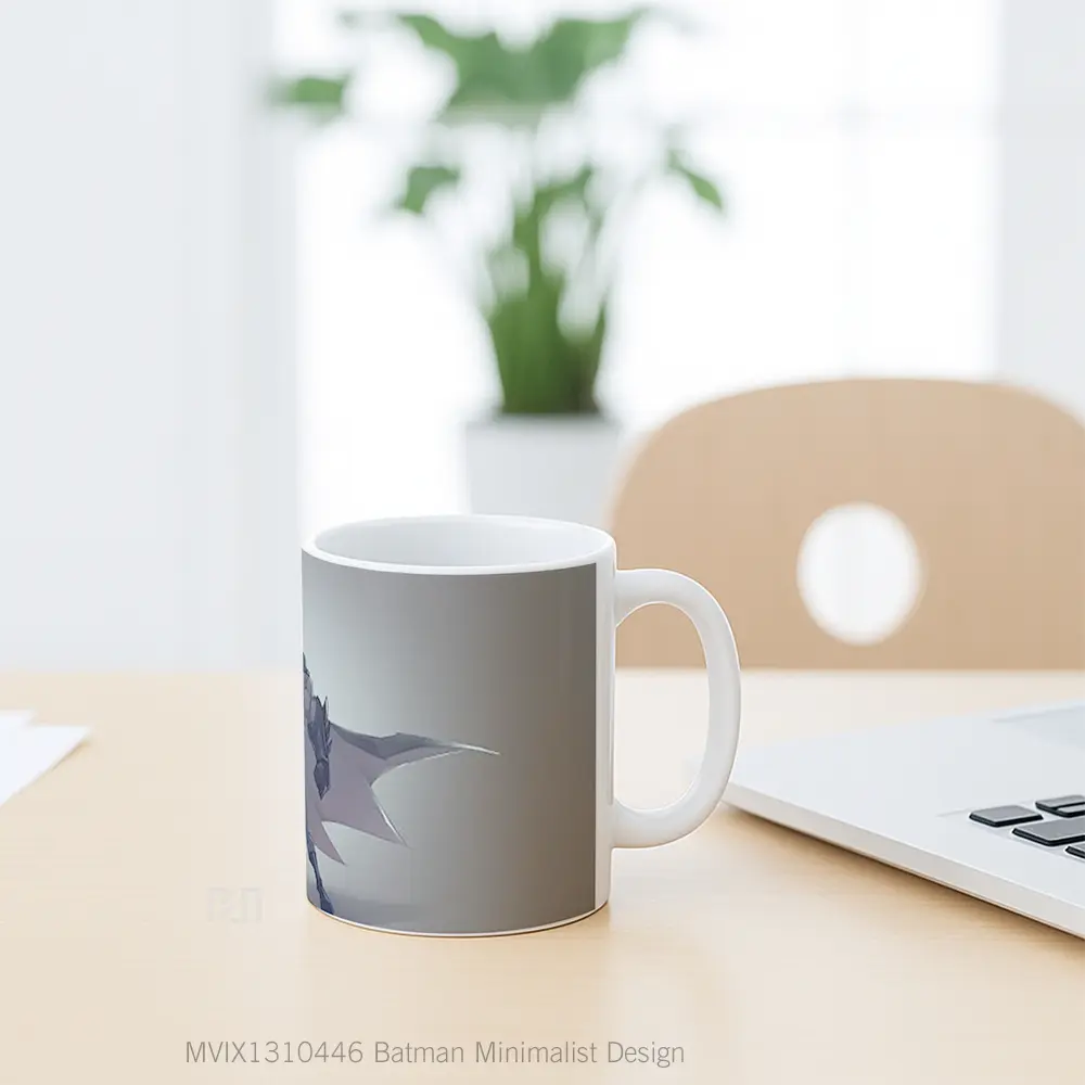 Mug Batman Minimalist Design Gelas Superhero - All-side / Desain