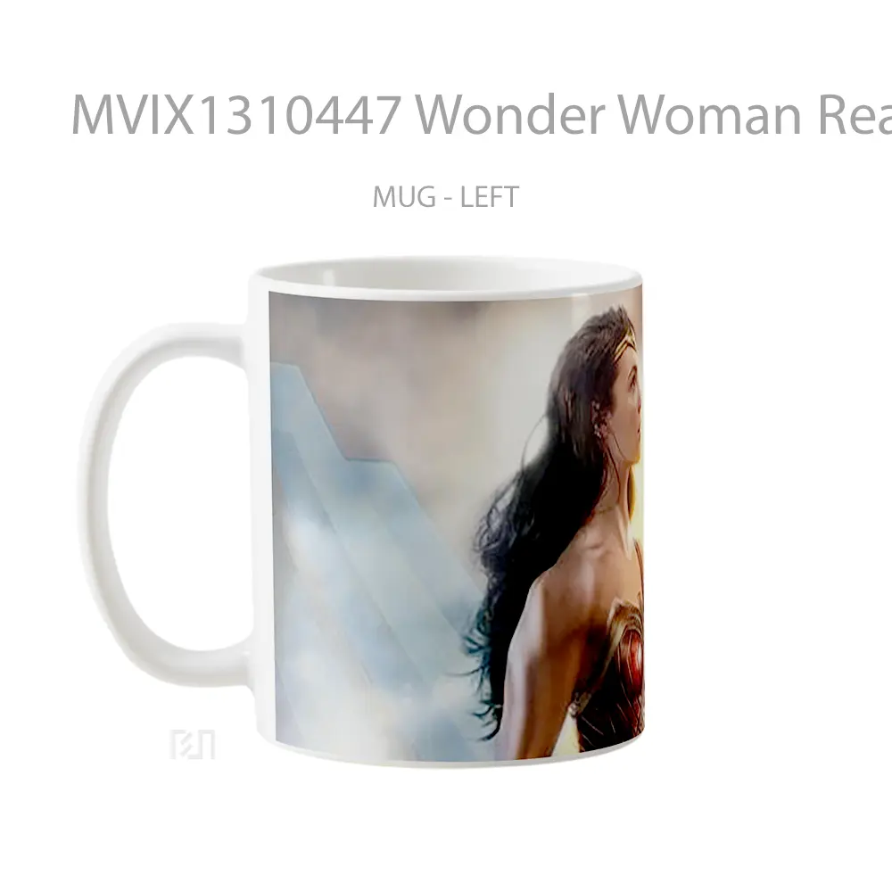 Mug Wonder Woman Ready For Anything Gelas Superhero - All-side / Desain
