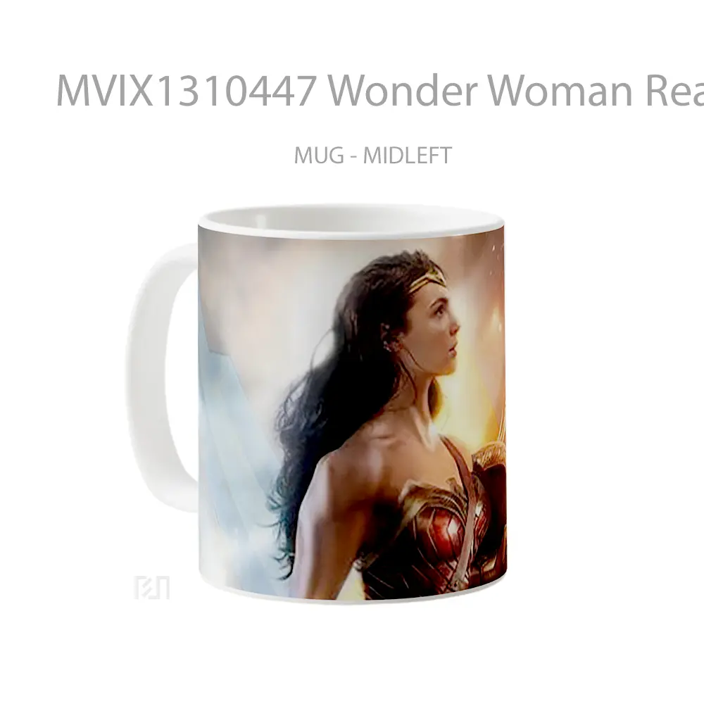 Mug Wonder Woman Ready For Anything Gelas Superhero - All-side / Desain