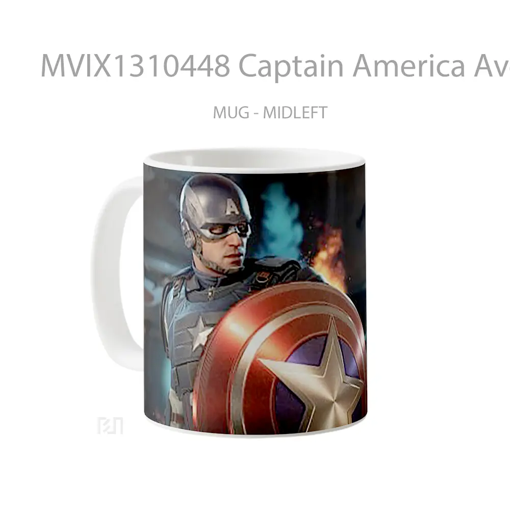 Mug Captain America Avengers Gelas Superhero - All-side / Desain