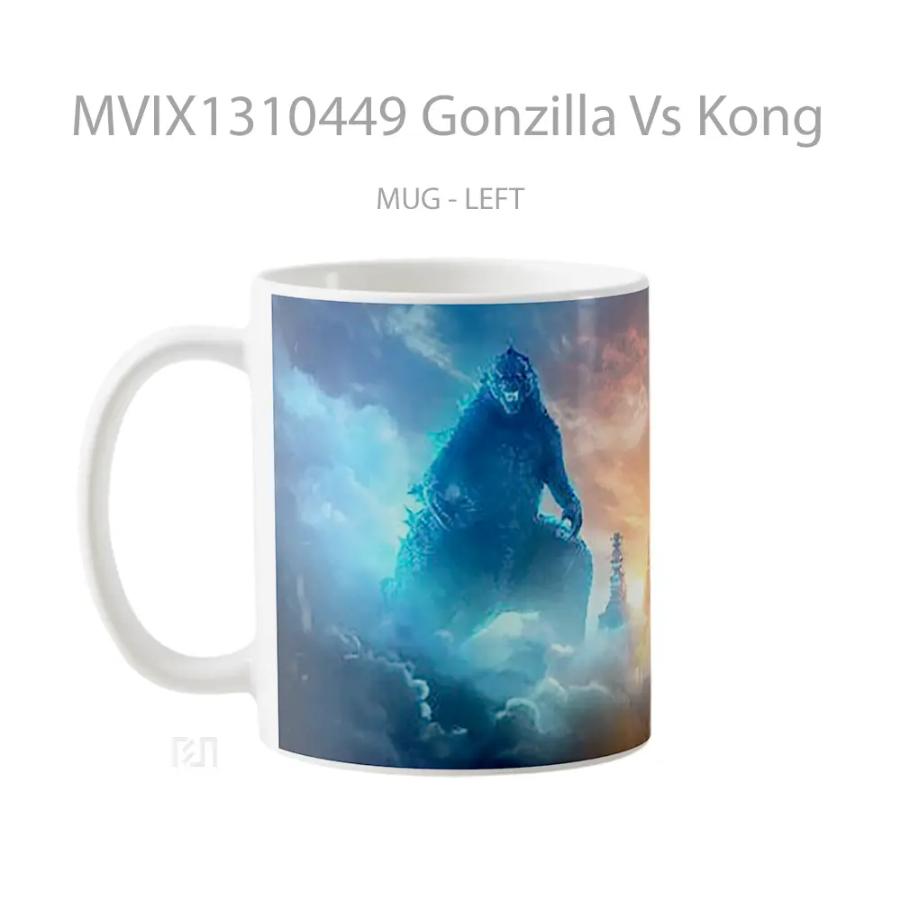 Mug Gonzilla Vs Kong Gelas Keramik Unik - All-side / Desain