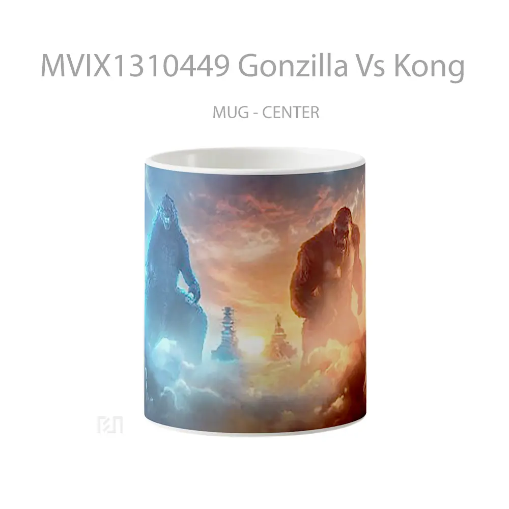 Mug Gonzilla Vs Kong Gelas Keramik Unik