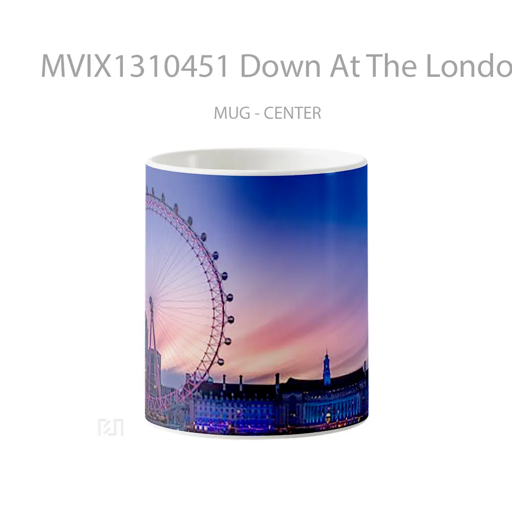Mug Keramik Premium SNI - Mug Down At The London Eye Gelas Keramik Unik