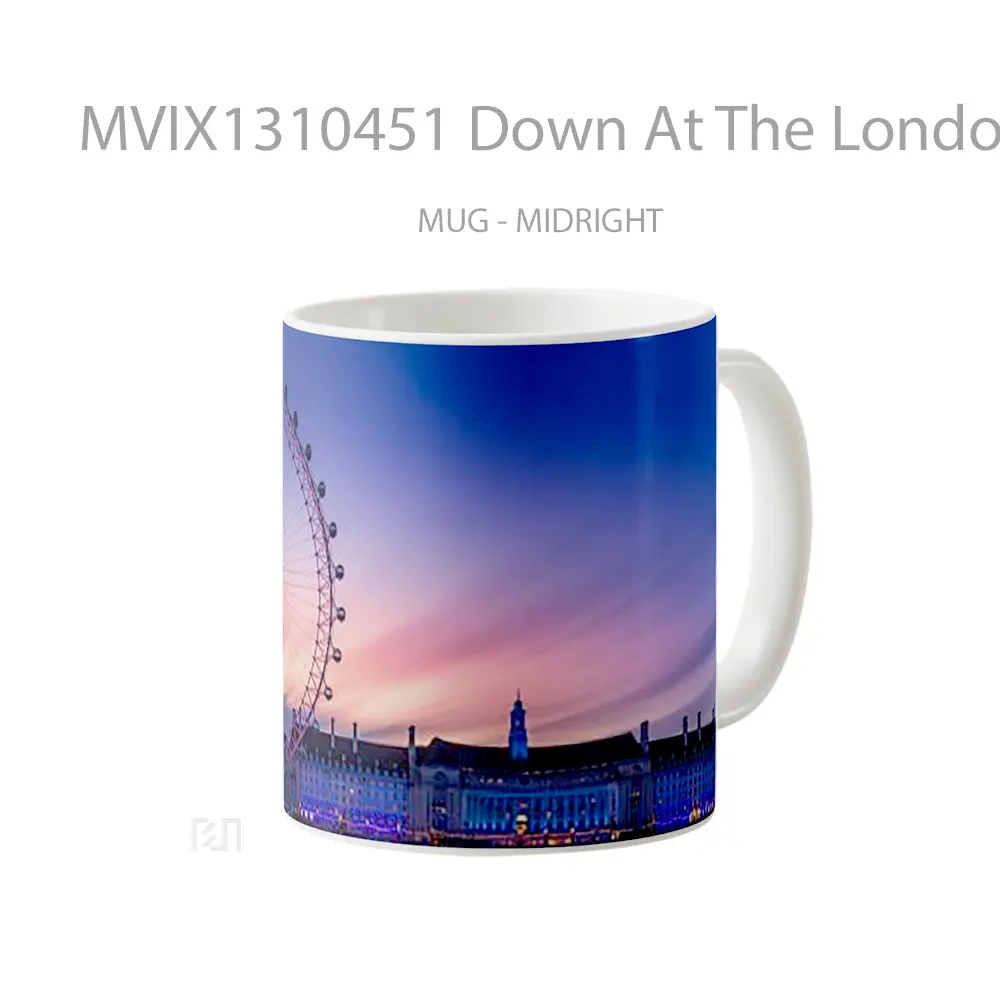 Mug Down At The London Eye Gelas Keramik Unik - All-side / Desain