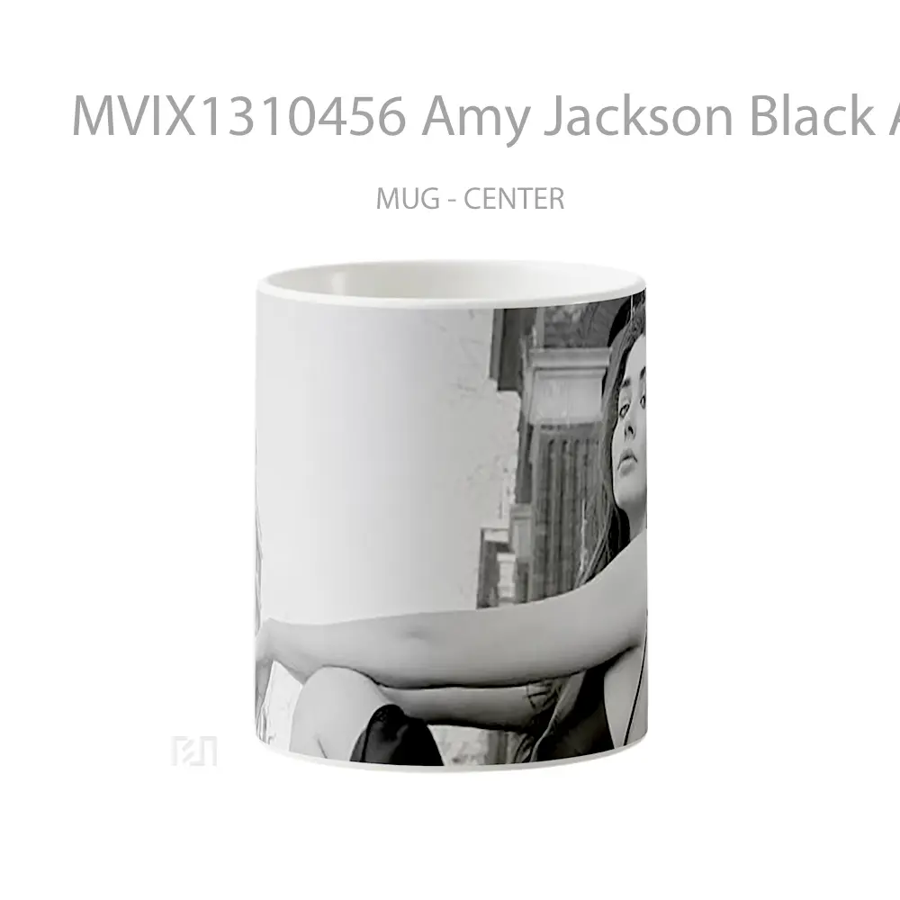 Mug Amy Jackson Black And White Gelas Keramik Unik