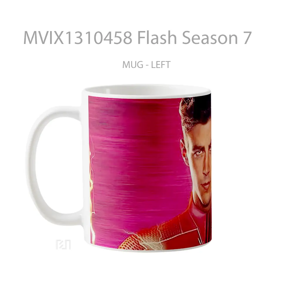 Mug Flash Season 7 Gelas Superhero - All-side / Desain
