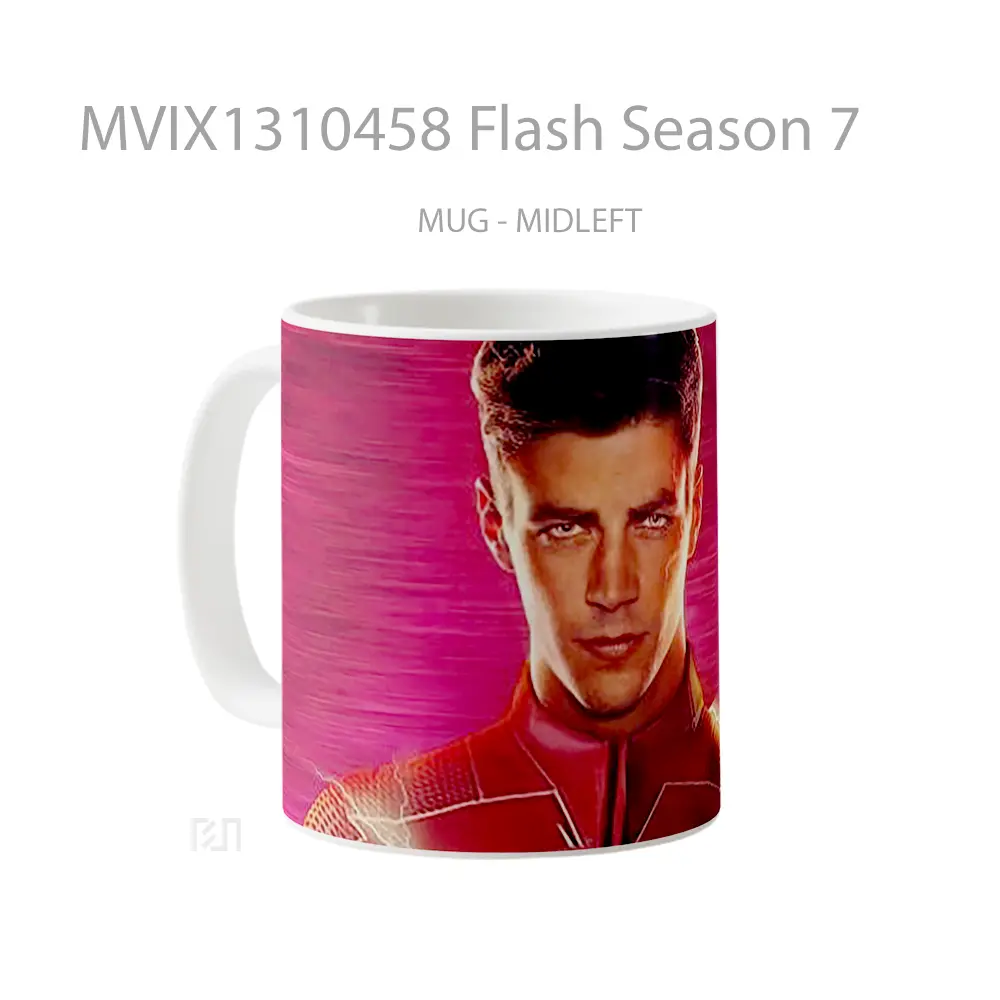 Mug Flash Season 7 Gelas Superhero - All-side / Desain