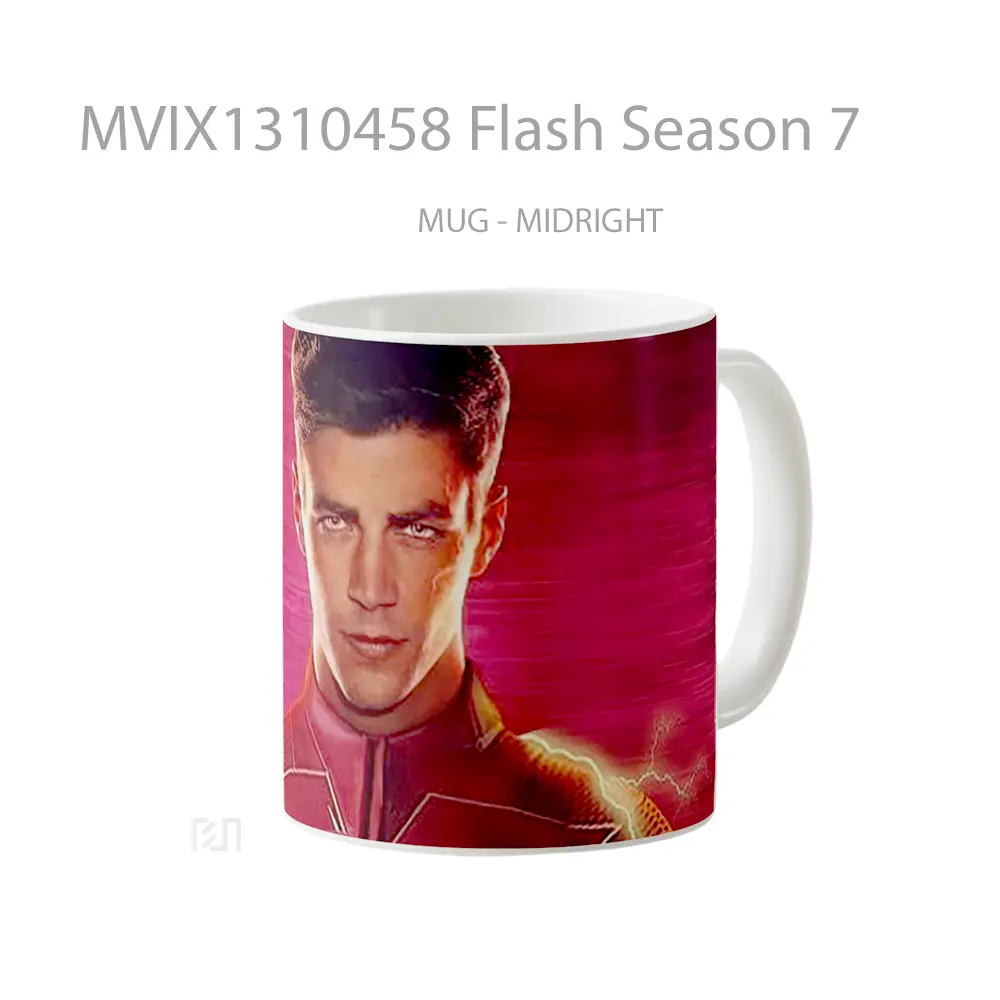 Mug Flash Season 7 Gelas Superhero - All-side / Desain
