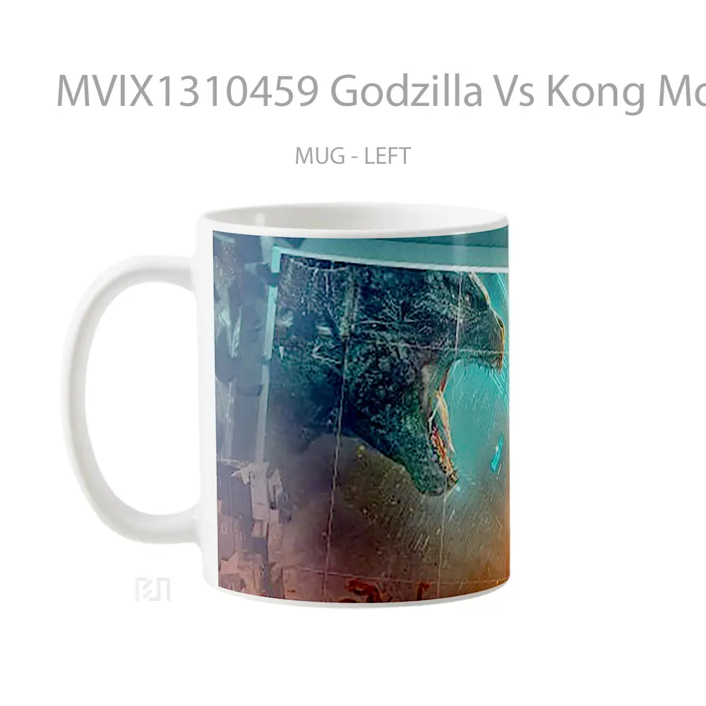 Mug Godzilla Vs Kong Movie Poster Gelas Keramik Unik - All-side / Desain
