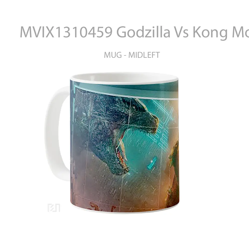 Mug Godzilla Vs Kong Movie Poster Gelas Keramik Unik - All-side / Desain