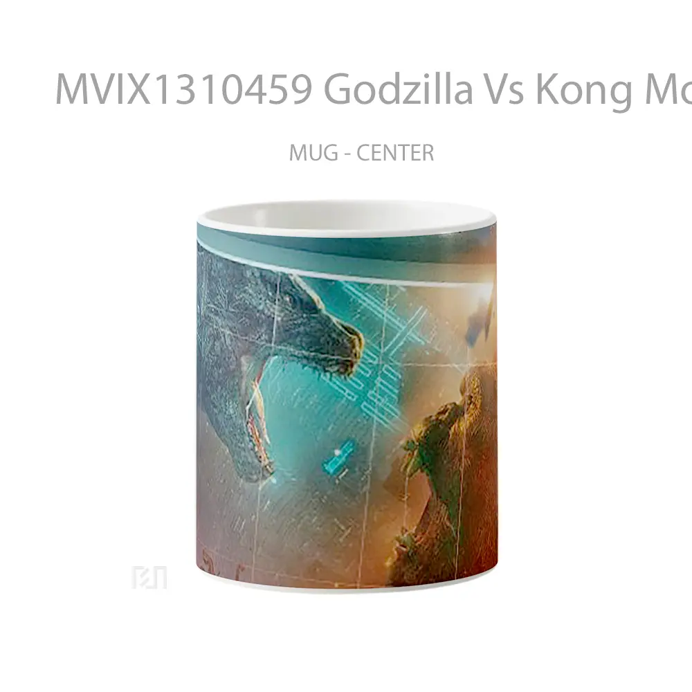 Mug Godzilla Vs Kong Movie Poster Gelas Keramik Unik
