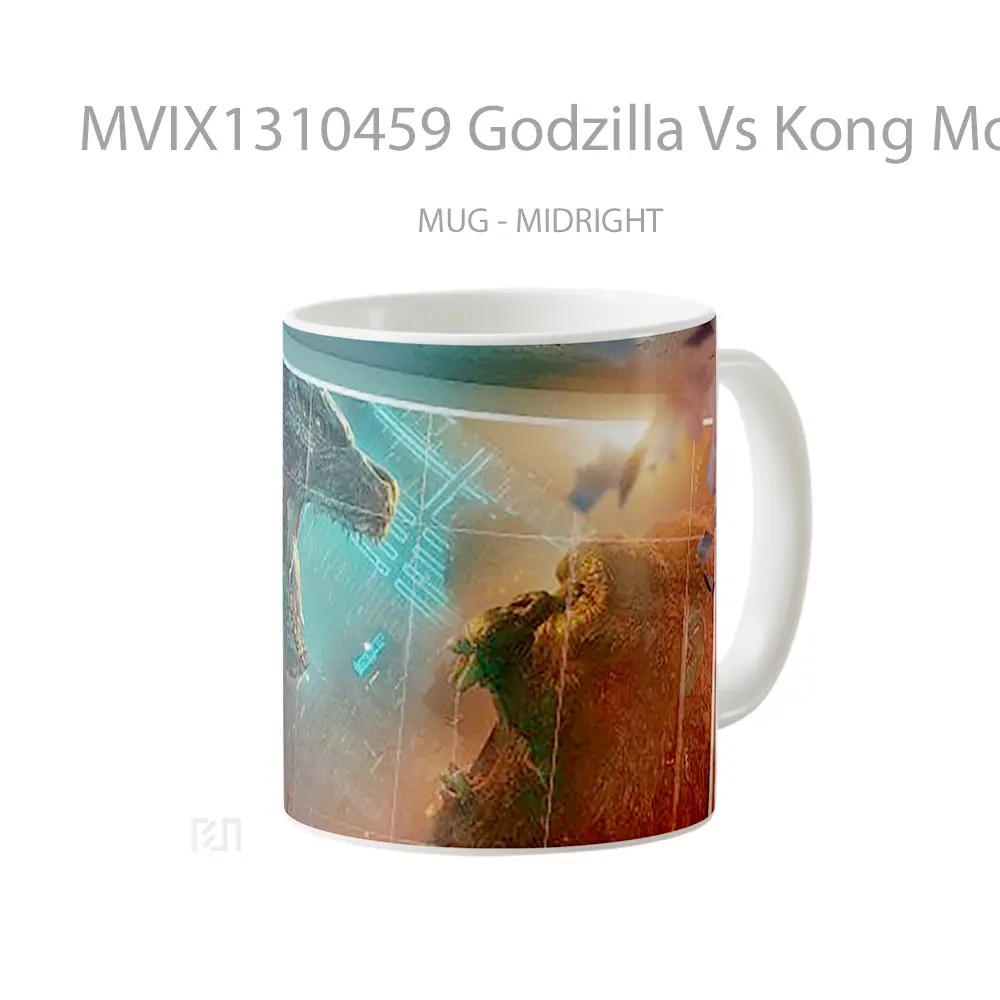 Mug Godzilla Vs Kong Movie Poster Gelas Keramik Unik - All-side / Desain