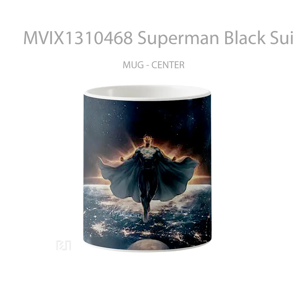 Mug Superman Black Suit Justice League Zack Snyder Gelas Superhero