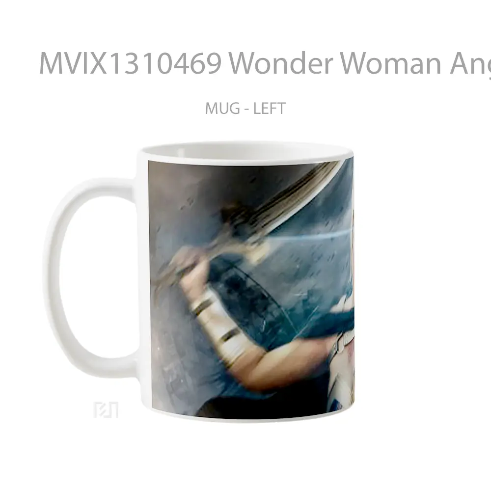 Mug Wonder Woman Angry Gelas Superhero - All-side / Desain