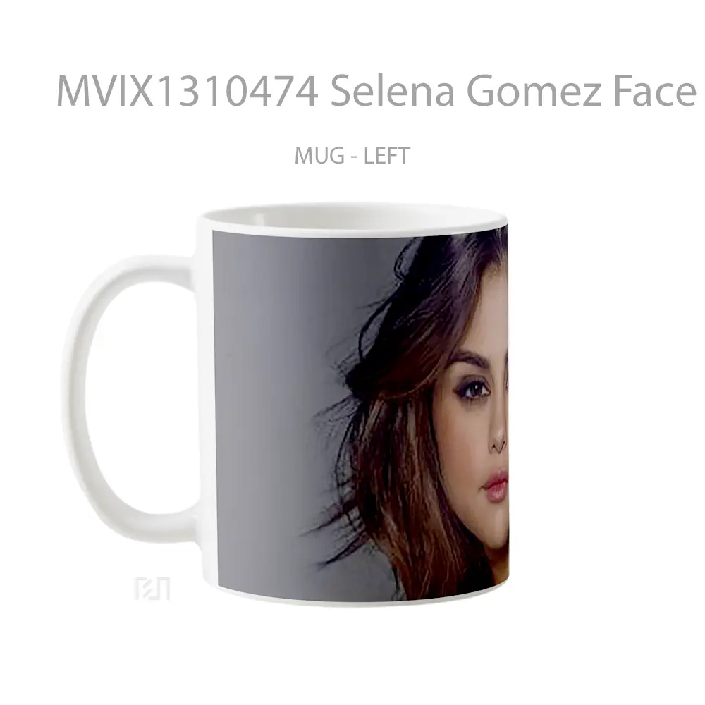 Mug Selena Gomez Face 2021 Gelas Selebriti - All-side / Desain