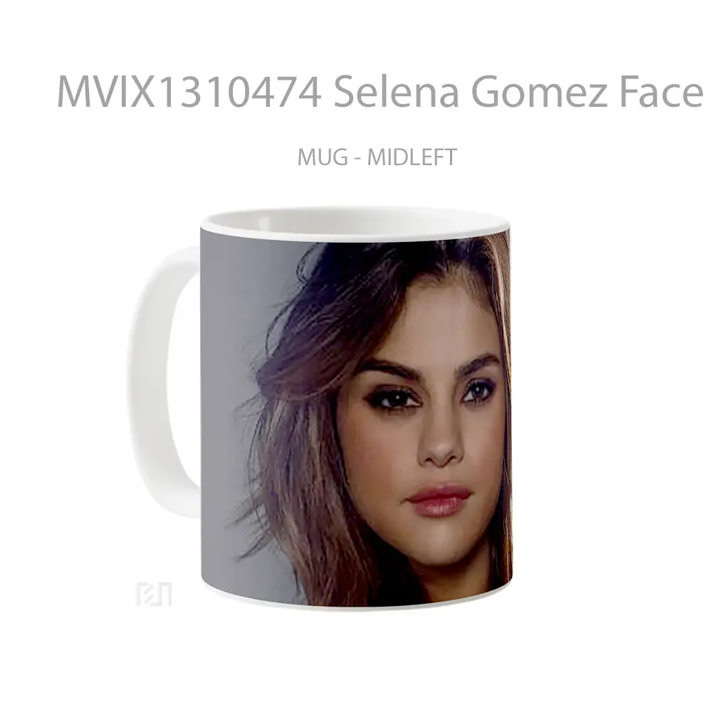 Mug Selena Gomez Face 2021 Gelas Selebriti - All-side / Desain
