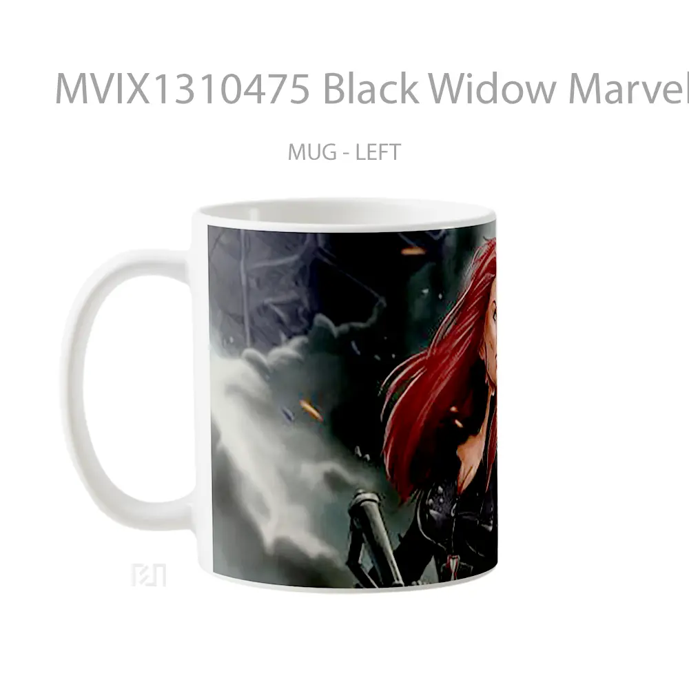 Mug Black Widow Marvel Illustration Gelas Superhero - All-side / Desain