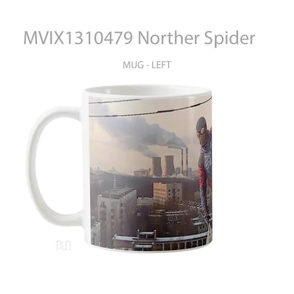Mug Norther Spider Gelas Keramik Unik - All-side / Desain