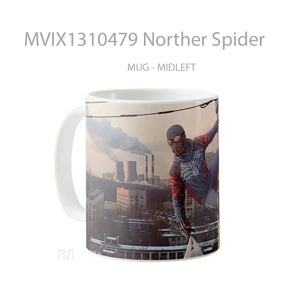 Mug Norther Spider Gelas Keramik Unik - All-side / Desain