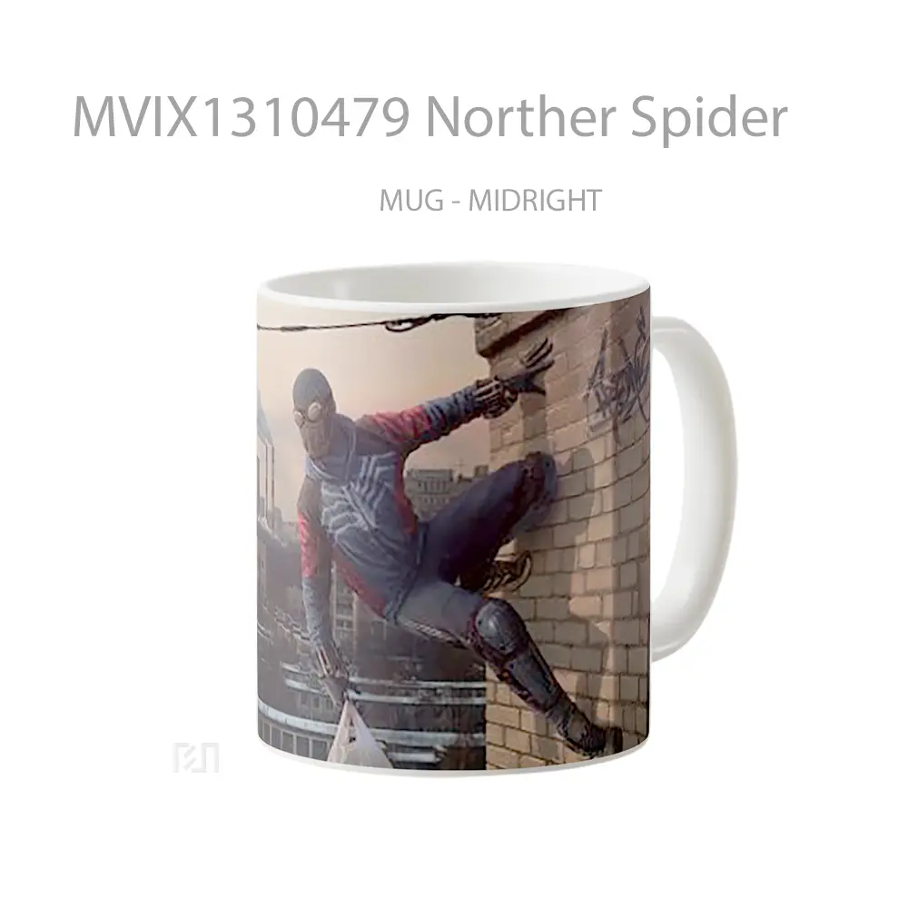 Mug Norther Spider Gelas Keramik Unik - All-side / Desain