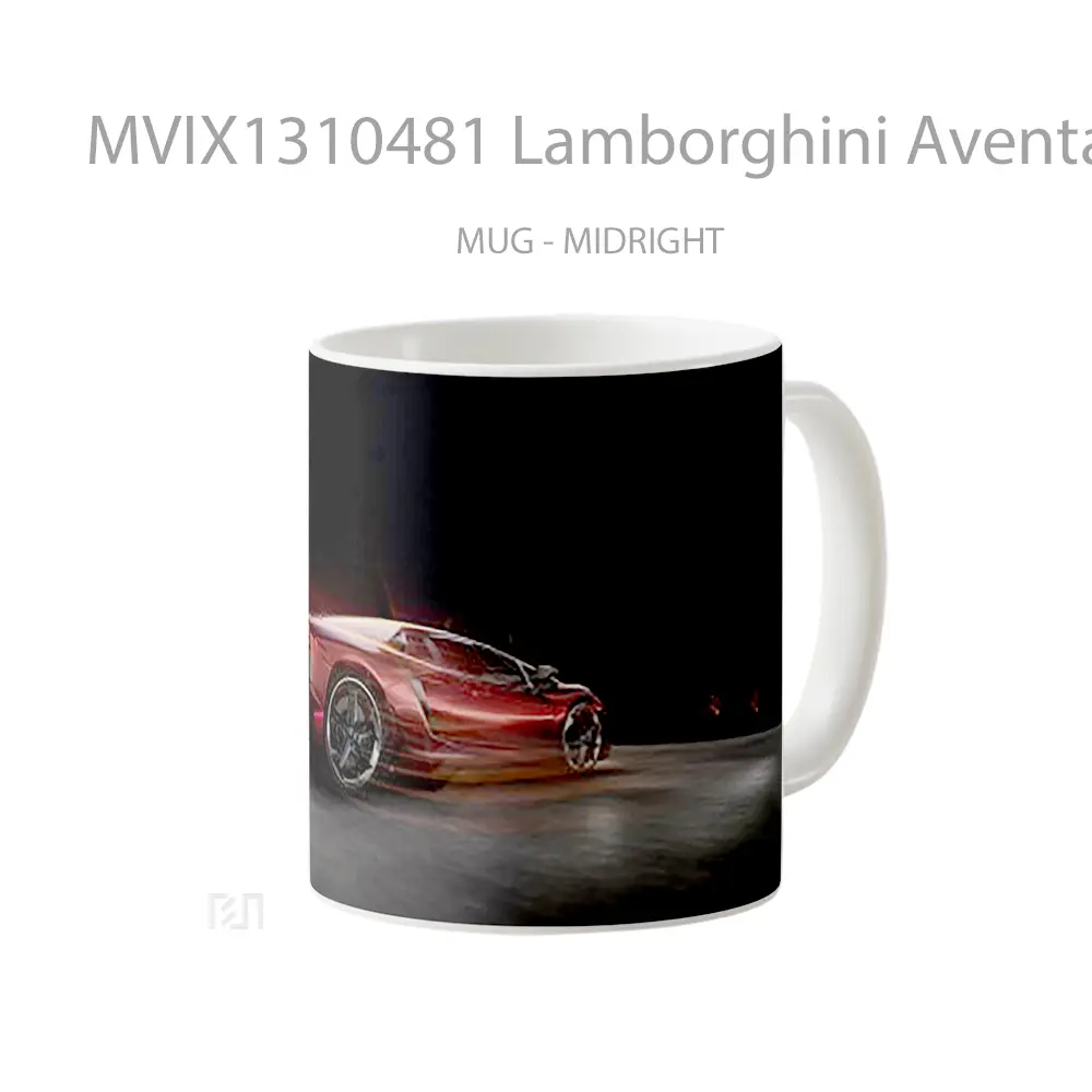 Mug Lamborghini Aventador Lp700 Cangkir Mobil - All-side / Desain