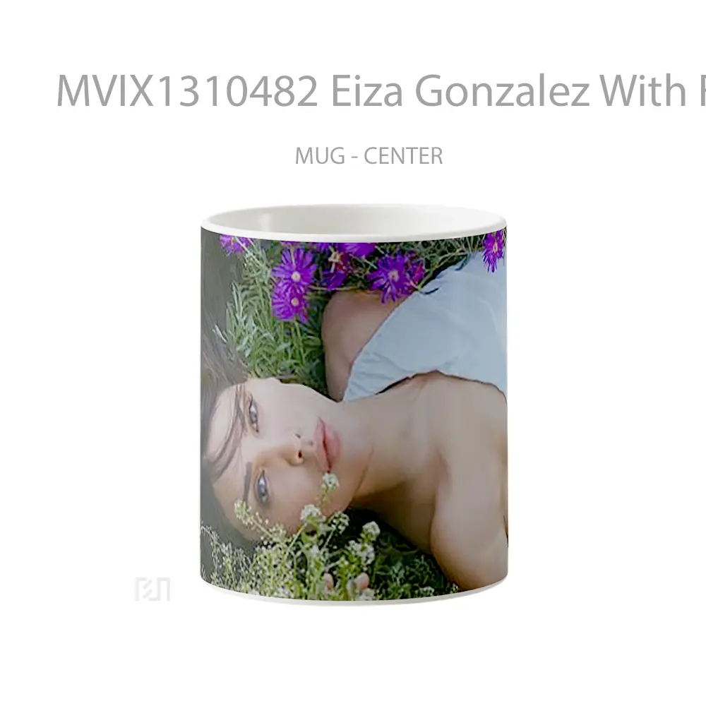 Mug Eiza Gonzalez With Flowers Gelas Selebriti