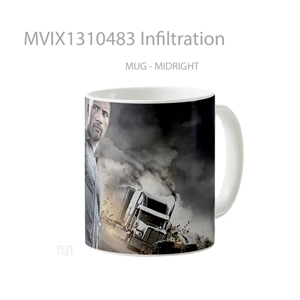 Mug Infiltration Gelas Keramik Unik - All-side / Desain