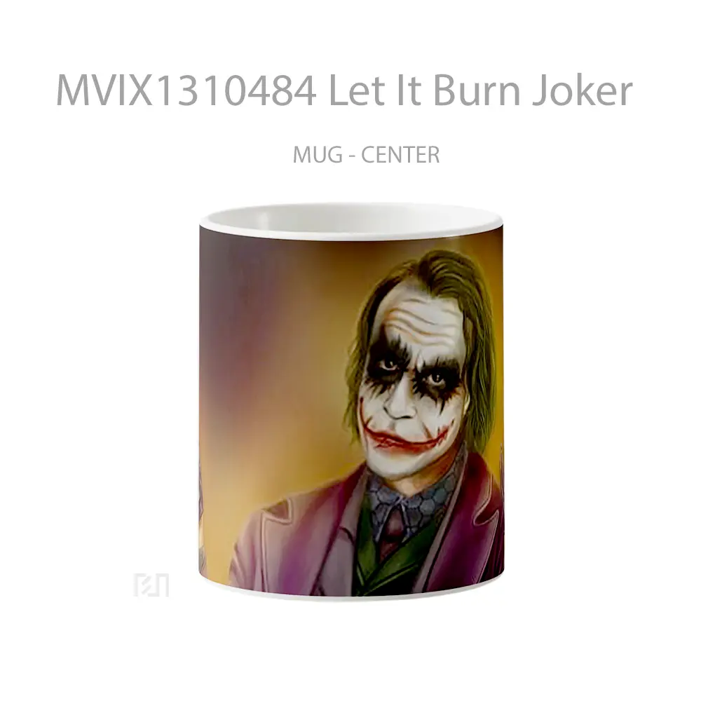 Mug Let It Burn Joker Gelas Superhero