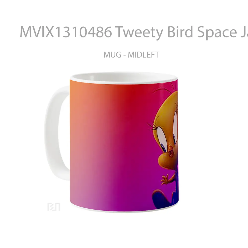 Mug Tweety Bird Space Jam A New Legacy Gelas Hewan Lucu - All-side / Desain