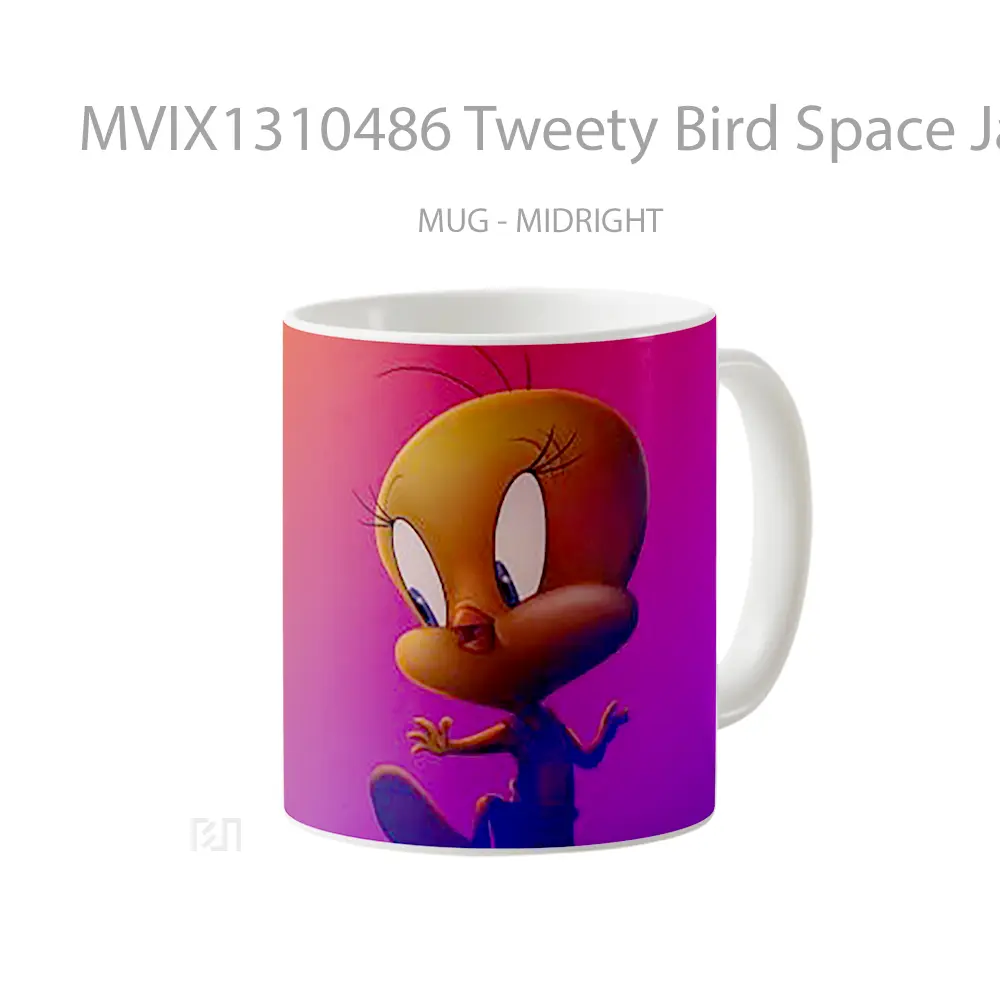 Mug Tweety Bird Space Jam A New Legacy Gelas Hewan Lucu - All-side / Desain