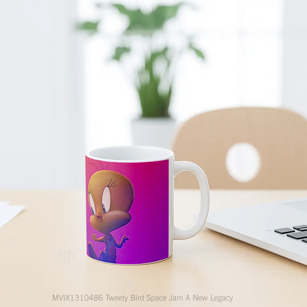 Mug Tweety Bird Space Jam A New Legacy Gelas Hewan Lucu - All-side / Desain