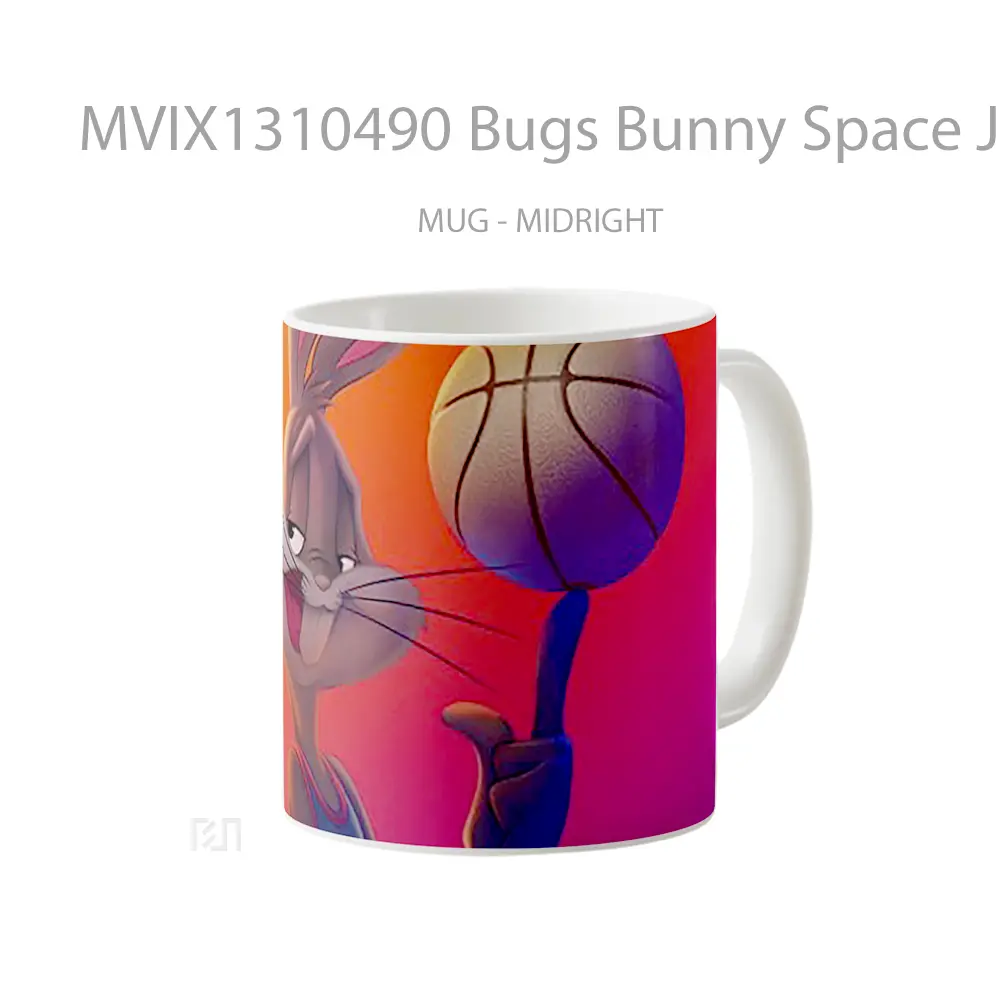 Mug Bugs Bunny Space Jam A New Legacy Gelas Hewan Lucu - All-side / Desain