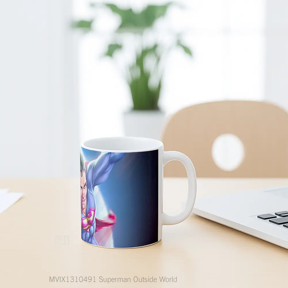 Mug Superman Outside World Gelas Superhero - All-side / Desain