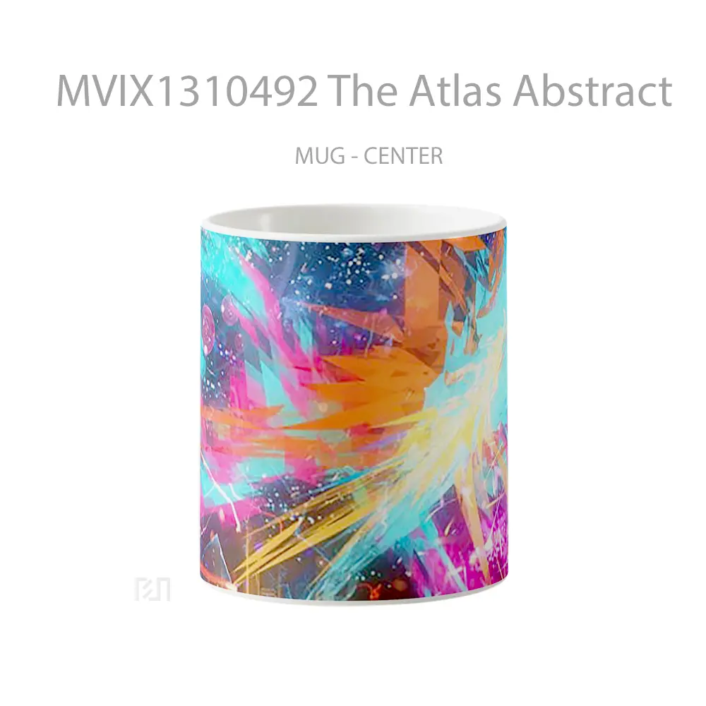 Mug The Atlas Abstract Gelas Seni Modern