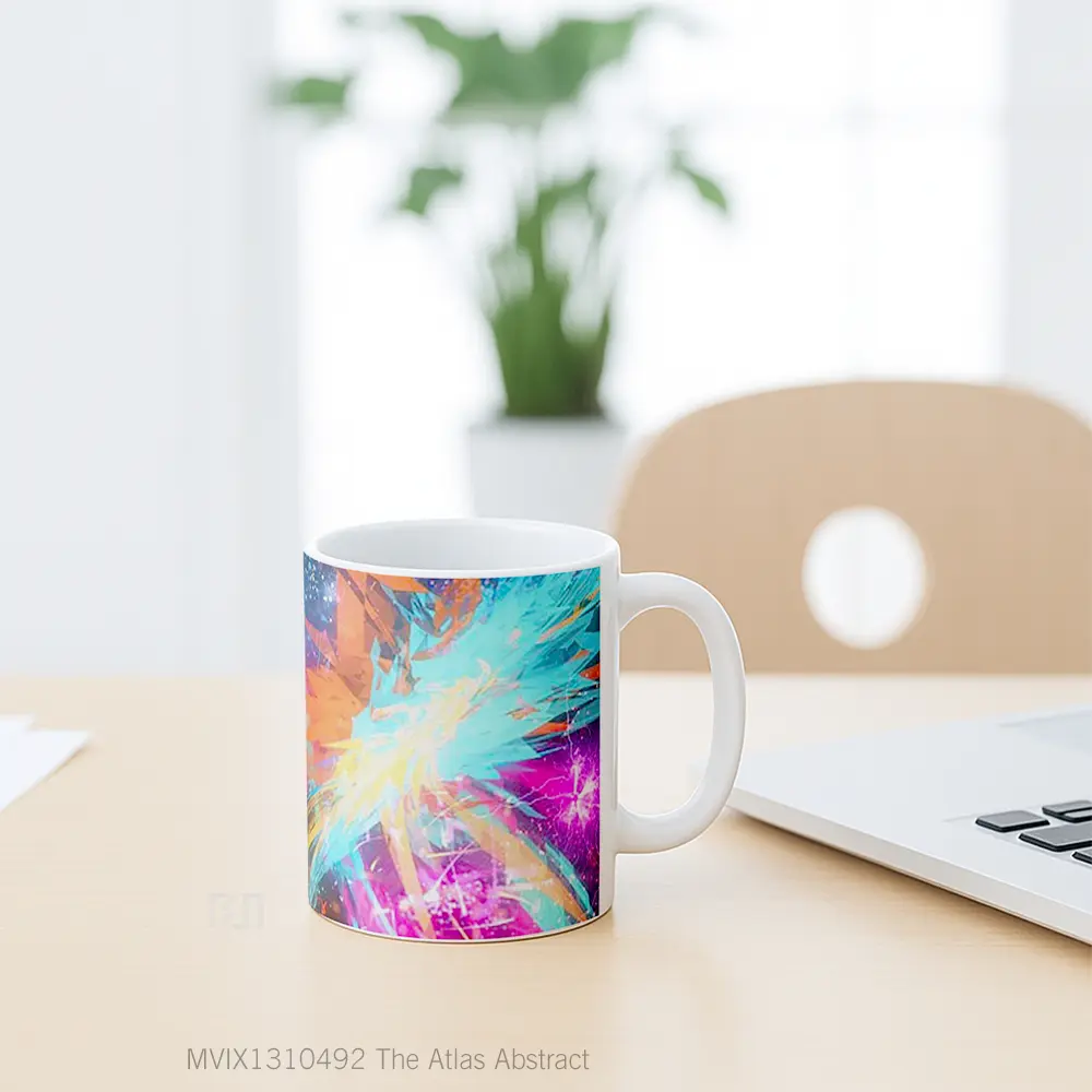 Mug The Atlas Abstract Gelas Seni Modern - All-side / Desain