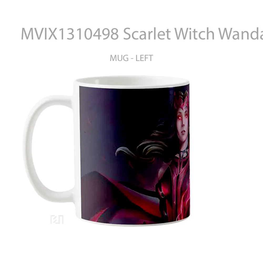 Mug Scarlet Witch Wanda Fanart Gelas Superhero - All-side / Desain