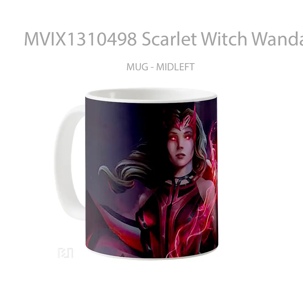 Mug Scarlet Witch Wanda Fanart Gelas Superhero - All-side / Desain