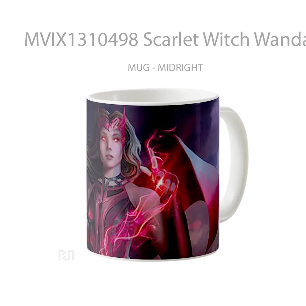 Mug Scarlet Witch Wanda Fanart Gelas Superhero - All-side / Desain