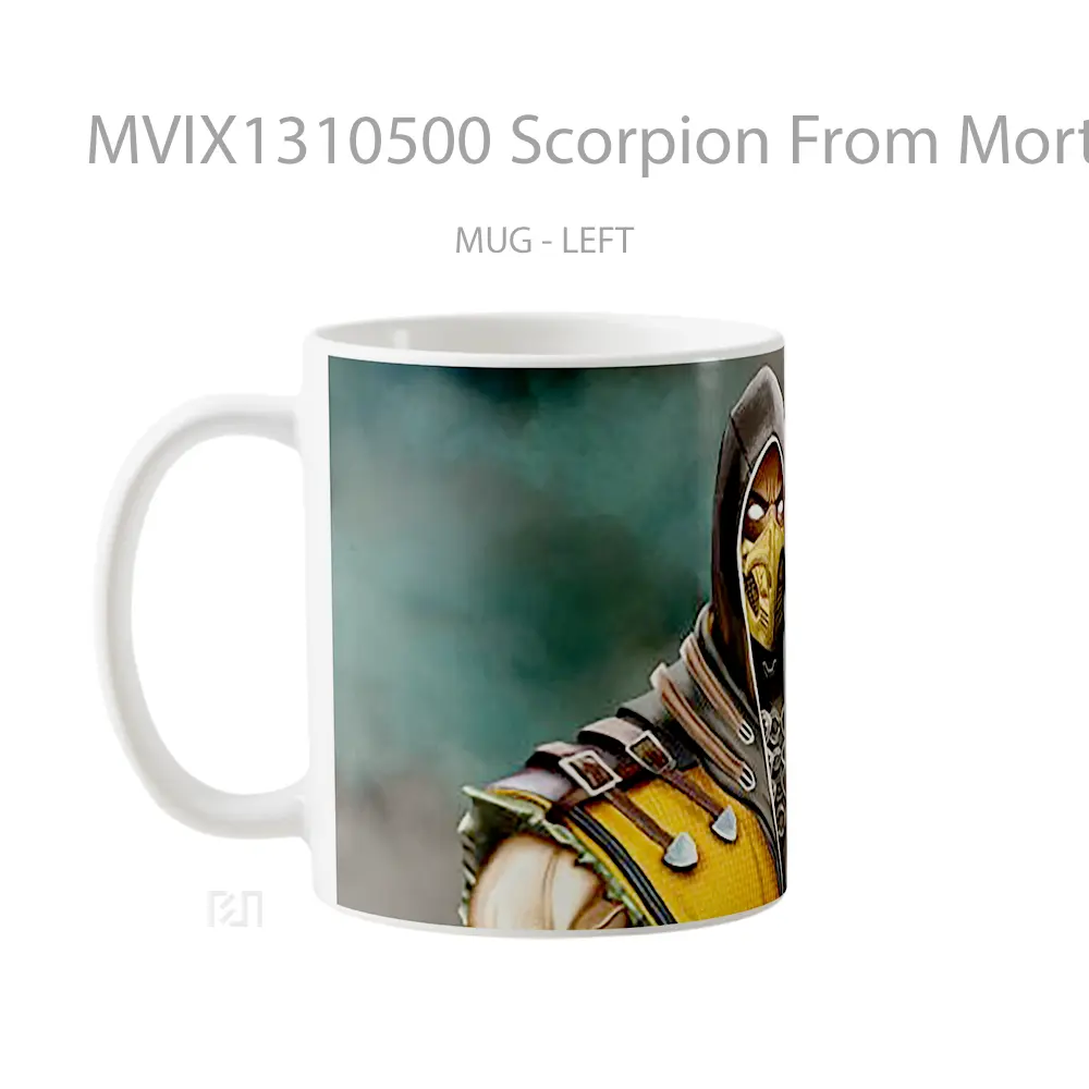 Mug Scorpion From Mortal Kombat 2021 Gelas Keramik Unik - All-side / Desain