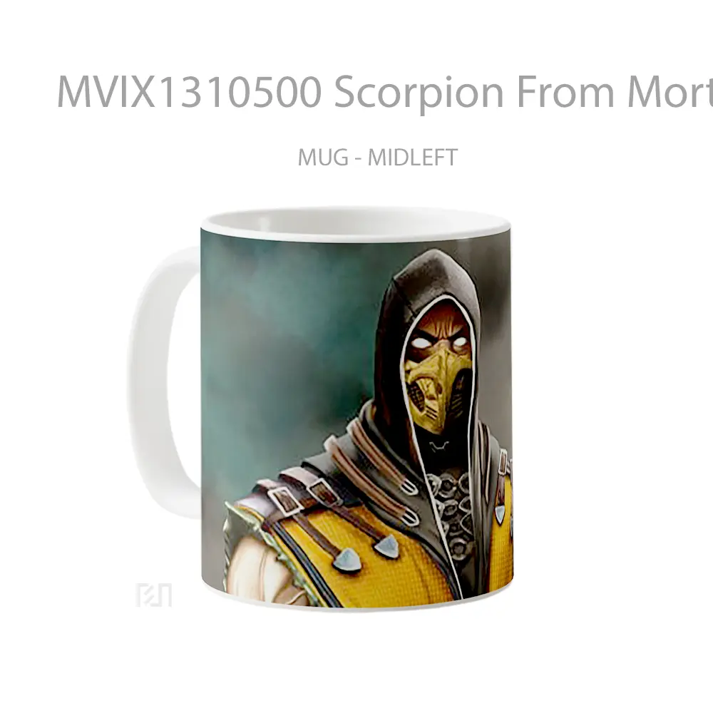 Mug Scorpion From Mortal Kombat 2021 Gelas Keramik Unik - All-side / Desain