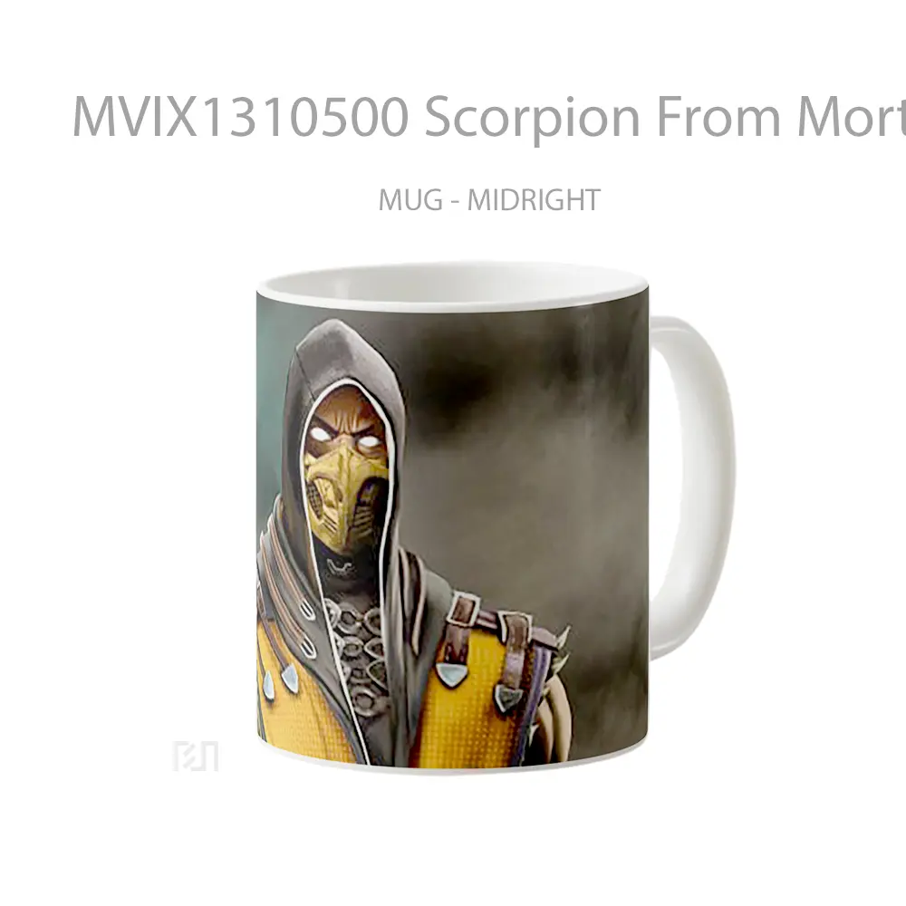 Mug Scorpion From Mortal Kombat 2021 Gelas Keramik Unik - All-side / Desain