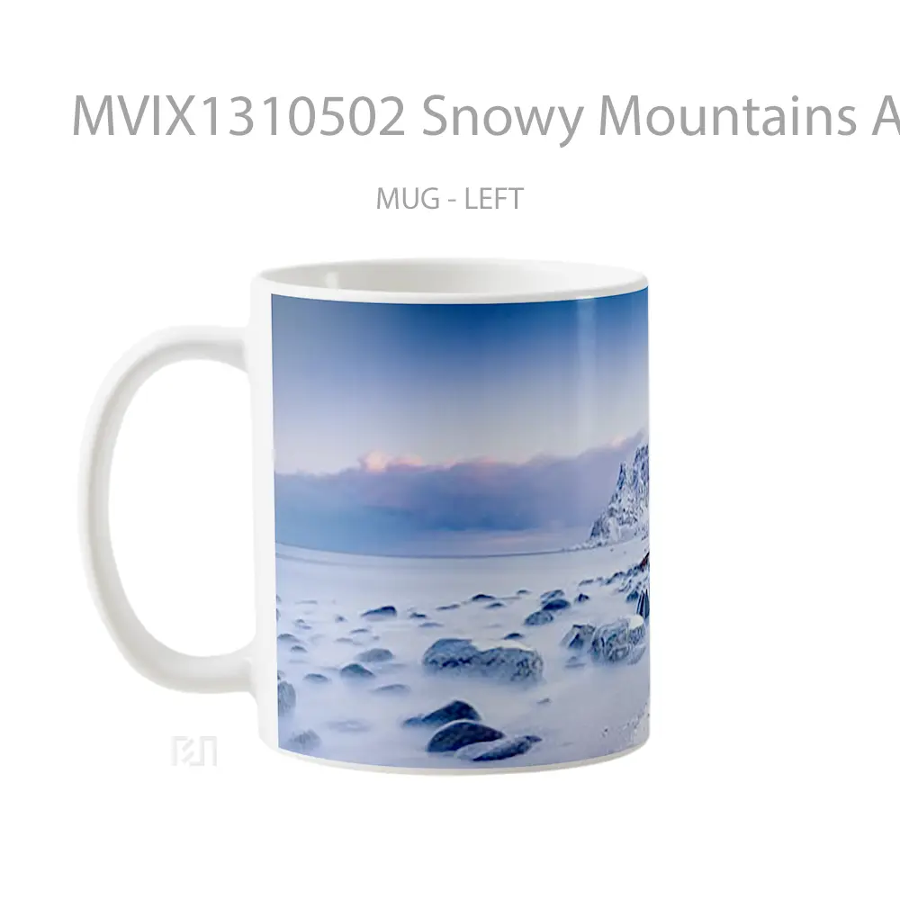 Mug Snowy Mountains And Clouds Gelas Pemandangan Alam - All-side / Desain