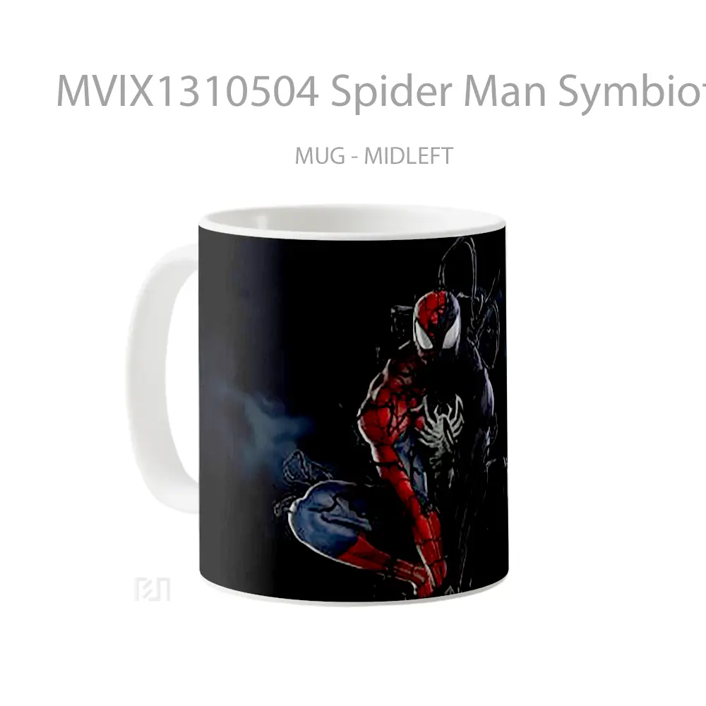 Mug Spider Man Symbiote Transformation Gelas Superhero - All-side / Desain