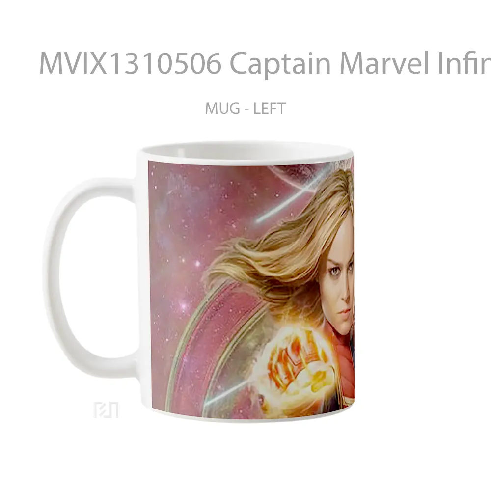 Mug Captain Marvel Infinity Saga Gelas Superhero - All-side / Desain