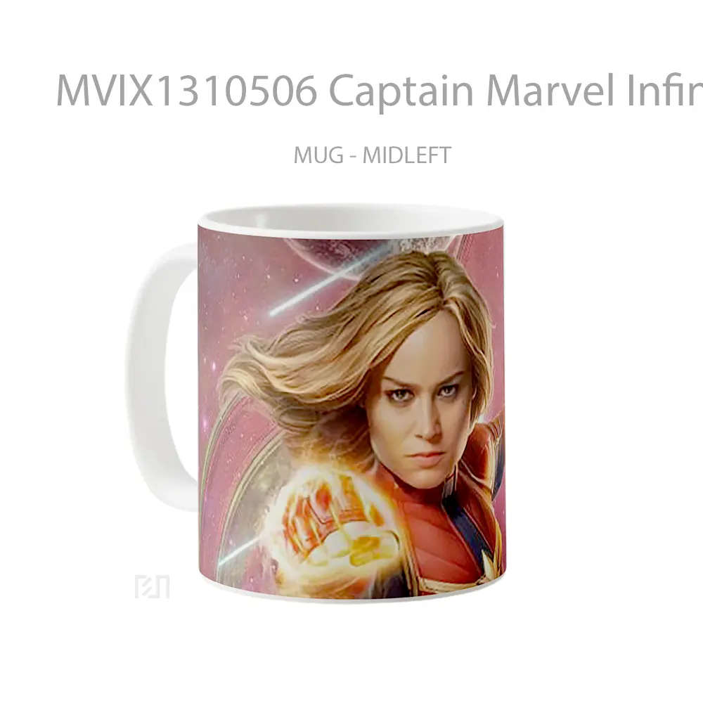 Mug Captain Marvel Infinity Saga Gelas Superhero - All-side / Desain
