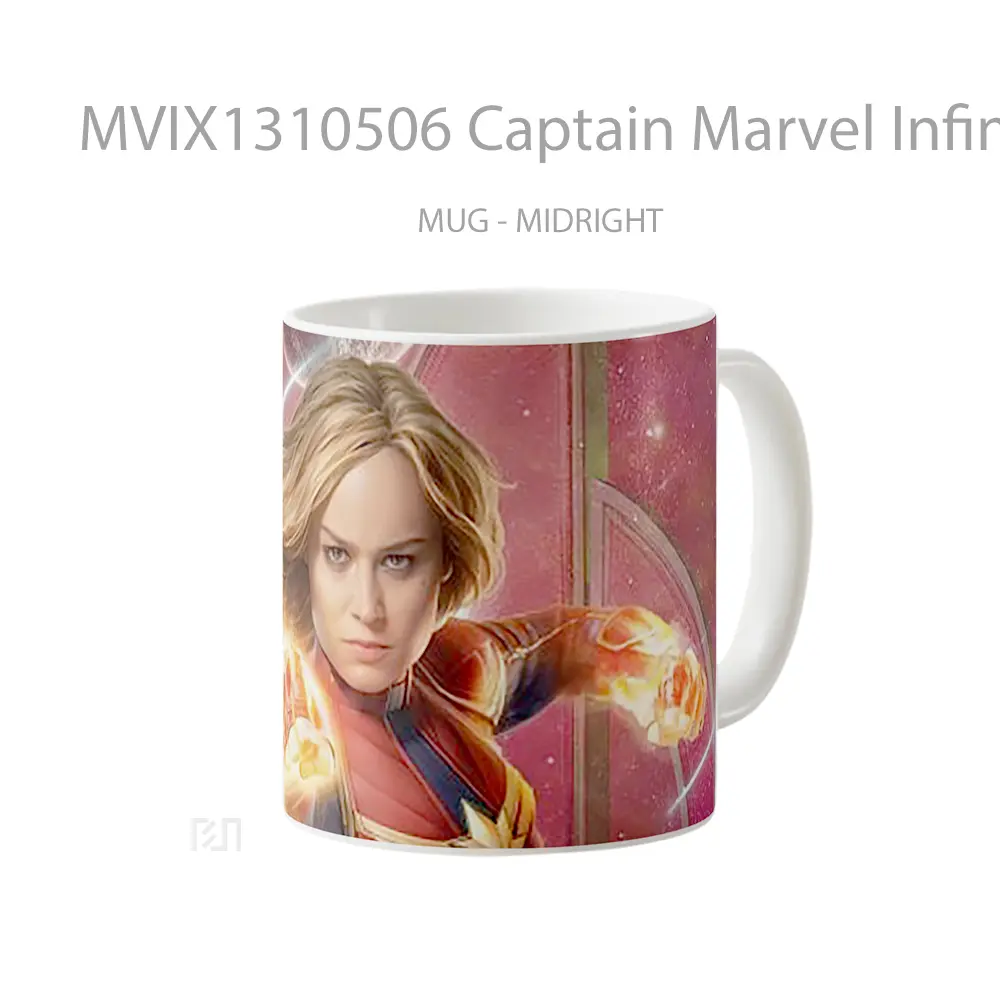 Mug Captain Marvel Infinity Saga Gelas Superhero - All-side / Desain