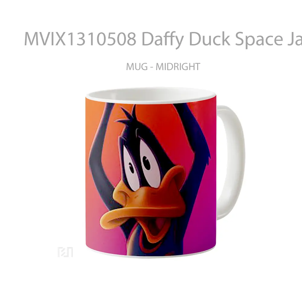Mug Daffy Duck Space Jam A New Legacy Gelas Hewan Lucu - All-side / Desain
