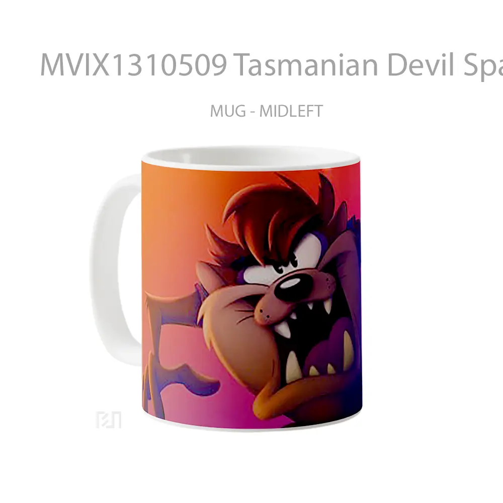 Mug Tasmanian Devil Space Jam A New Legacy Gelas Astronomi - All-side / Desain