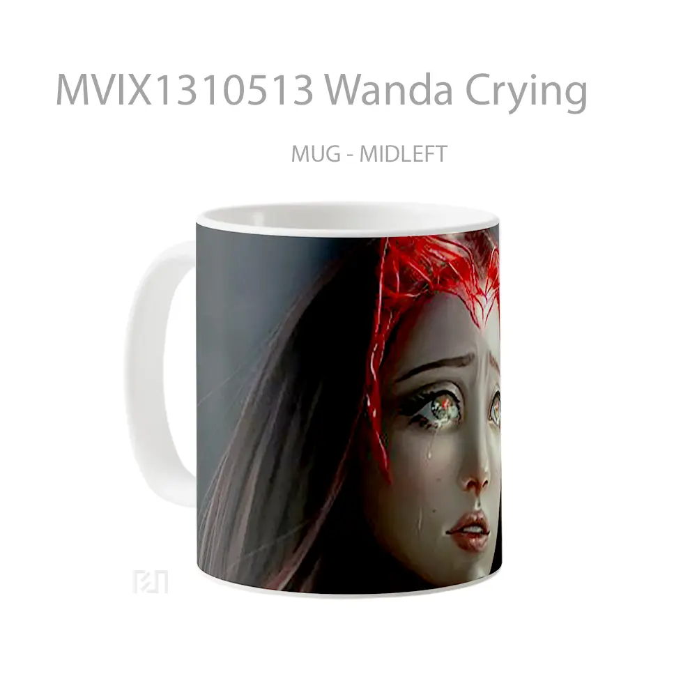 Mug Wanda Crying Gelas Keramik Unik - All-side / Desain