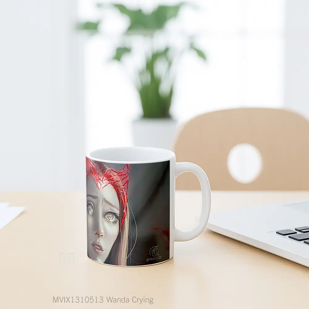 Mug Wanda Crying Gelas Keramik Unik - All-side / Desain